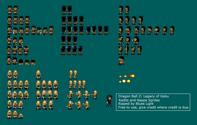 Download Game Dragonball Z The Legacy Of Goku 2 Sprites